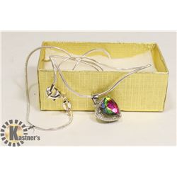 925 STERLING SILVER MYSTIC HEART NECKLACE