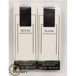 2 BOTTLES OF SUNG BY: ALFRED SUNG EAU DE TOILETTE