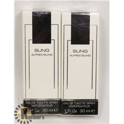 2 BOTTLES OF SUNG BY: ALFRED SUNG EAU DE TOILETTE