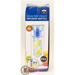 24OZ BPA FREE FRUIT INFUSING WATER BOTTLE.