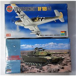5)  LOT OF 2 WWII ARMY MODELS, BF 109