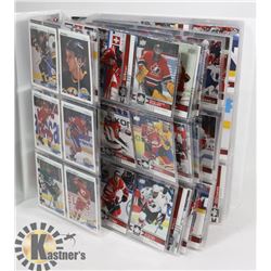 WHITE BINDER WITH 1989-1990 UPPERDECK TEAM CANADA