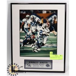 8X10 FRAMED SIGNED EMMITT SMITH LIMITED 500.