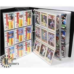 BLACK BINDER WITH 1991 OPEECHEE BASEBALL CARDS.