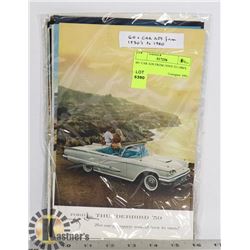 60+ CAR ADS FROM 1930'S TO 1980'S