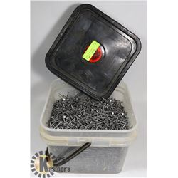 26LBS OF 1 3/4" RING NAILS, APPROX. 6000 PCS