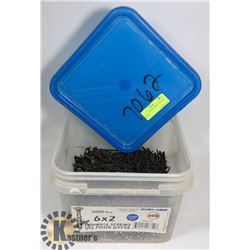 6" X 2" COARSE DRYWALL SCREWS 1500 PCS
