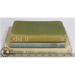 3 CLASSIC GOLF BOOKS 1940'S - 1950'S BEN HOGAN