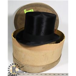 GENTLEMANS TOP HAT 1950'S IN ORIGINAL BOX