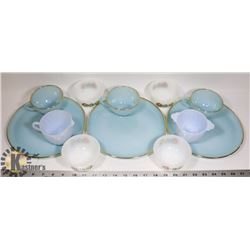 FLAT OF ASSORTED FIREKING PLATES & CUPS.