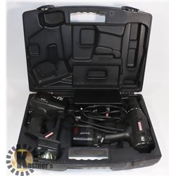 CRAFTSMAN CORDLESS DRILL & FLASHLIGHT WITH 2