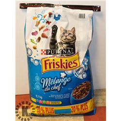 FRISKIES 9.1KG CAT FOOD ***DAMAGED BAG***