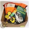 Image 1 : BOX WITH ASSORTED TOOLS REPAIR MANUAL AND MORE