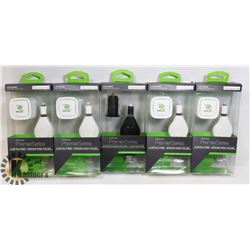 LOT OF 5 RETRAK 2.4 AMP WALL CHARGERS