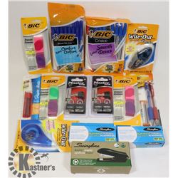 LOT OF ASSORTED STATIONARY SUPPLIES