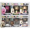 Image 1 : LOT OF 6 ASSORTED FUNKO POP VINYL FIGURES.