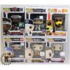 Image 1 : LOT OF 6 ASSORTED FUNKO POP VINYL FIGURES.