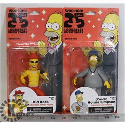 LOT OF 2 SIMPSONS FIGURES - HOMER SIMPSON (COACH)