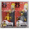 Image 1 : LOT OF 2 SIMPSONS FIGURES - HOMER SIMPSON (COACH)