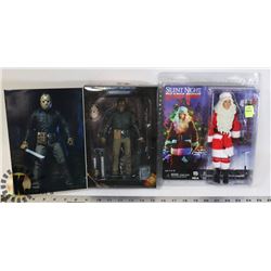 LOT OF 2 FIGURES-JASON AND SILENT NIGHT