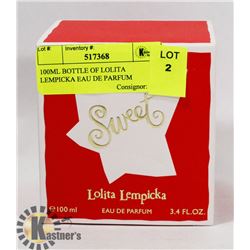 100ML BOTTLE OF LOLITA LEMPICKA SWEET EAU DE