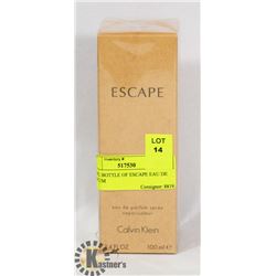 100ML BOTTLE OF CALVIN KLEIN ESCAPE EAU DE PARFUM