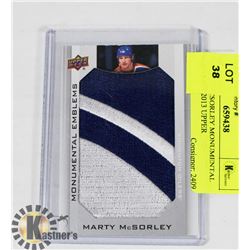 MARTY MCSORLEY MONUMENTAL EMBLEMS 2013 UPPER