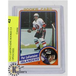 PAT LAFONTAINE ROOKIE CARD OPEECHEE.