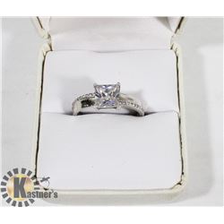 ESTATE ENGAGEMENT STYLE .925 SILVER RING
