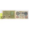 Image 1 : LOT OF 2 GERMAN BANK NOTES - 20 MARK 1910 & 50