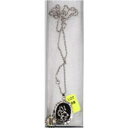 SAINT CHRISTOPHER MEDAL WITH 23" CHAIN.
