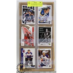 LOT OF AUTOGRAPHED CARDS INCL CHARLIE HUDDY, DALE