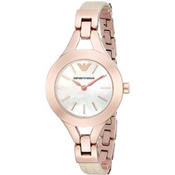 NEW EMPORIO ARMANI 28MM LADIES GOLDTONE WATCH
