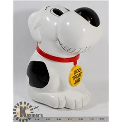 DOG TREAT JAR - BARKS WHEN OPENED