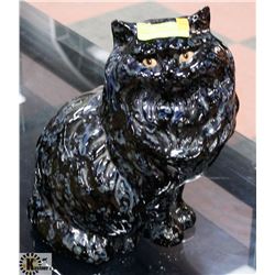 CERAMIC CAT STATUE, 15" TALL