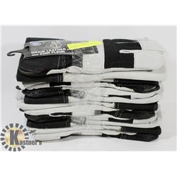 6 PAIRS OF BOB DALE GRAIN LEATHER GLOVES.