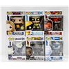 Image 1 : LOT OF 6 ASSORTED FUNKO POP VINYL FIGURES.