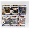 Image 1 : LOT OF 6 ASSORTED FUNKO POP VINYL FIGURES.