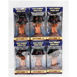 LOT OF 6 STAR WARS WACKY WOBBLERS