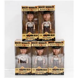 LOT OF 5 RICK GRIMES THE WALKING DEAD