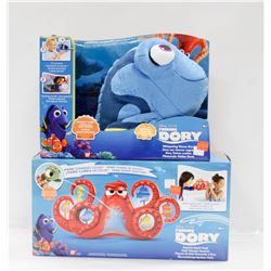 LOT OF 2 FINDING DORY TOYS - 1 PLUSH.