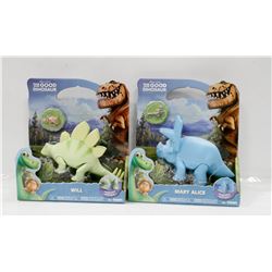 LOT OF 2 DISNEY PIXAR THE GOOD DINOSAUR FIGURES