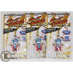 LOT OF 6 STREET FIGHTER CHUN LI ACTION FIGURES