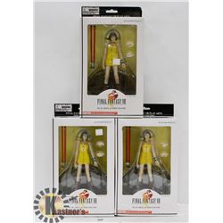 LOT OF 3 FINAL FANTASY VIII ACTION FIGURES -