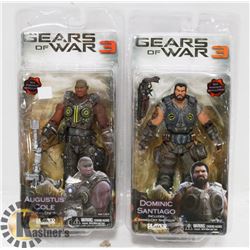 LOT OF 2 GEARS OF WAR3 ACTION FIGURES -