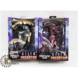 LOT OF 2 ALIEN VS PREDATOR ACTION FIGURES