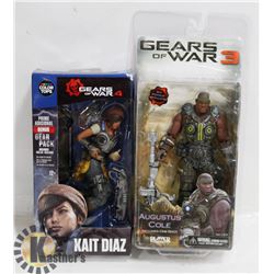 GEARS OF WAR 3 AND GEARS OF WAR 4 ACTION FIGURES