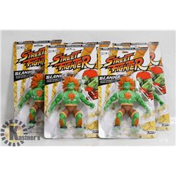 LOT OF 5 STREET FIGHTER ACTION FIGURES - BLANKA