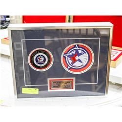 ALL STAR DEEP FRAMED SIGNED PUCK/PATCH MATS SUNDIN