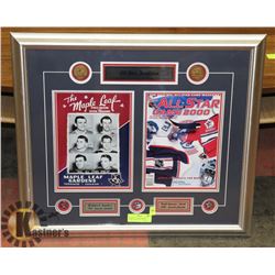 FRAMED ALL STAR TORONTO MAPLE LEAFS FIRST & LAST